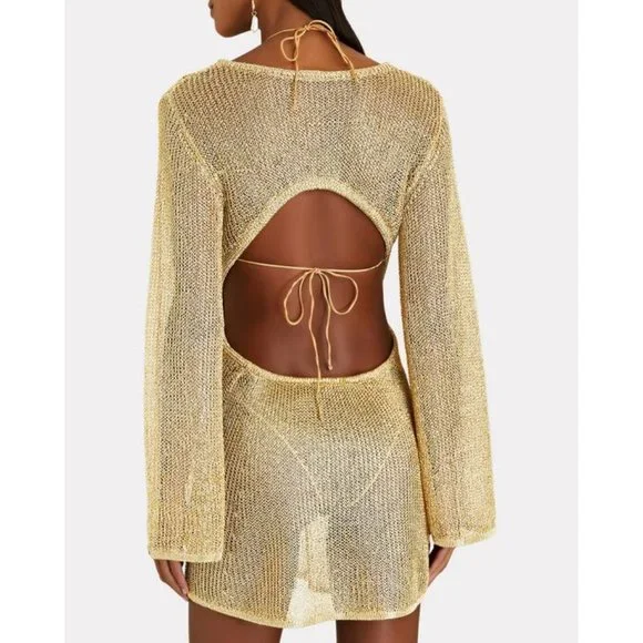 Cult Gaia Hazen Knit Dress in Gold - Picture 16 of 16